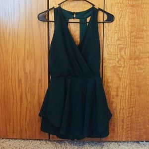 Dark Green Romper
